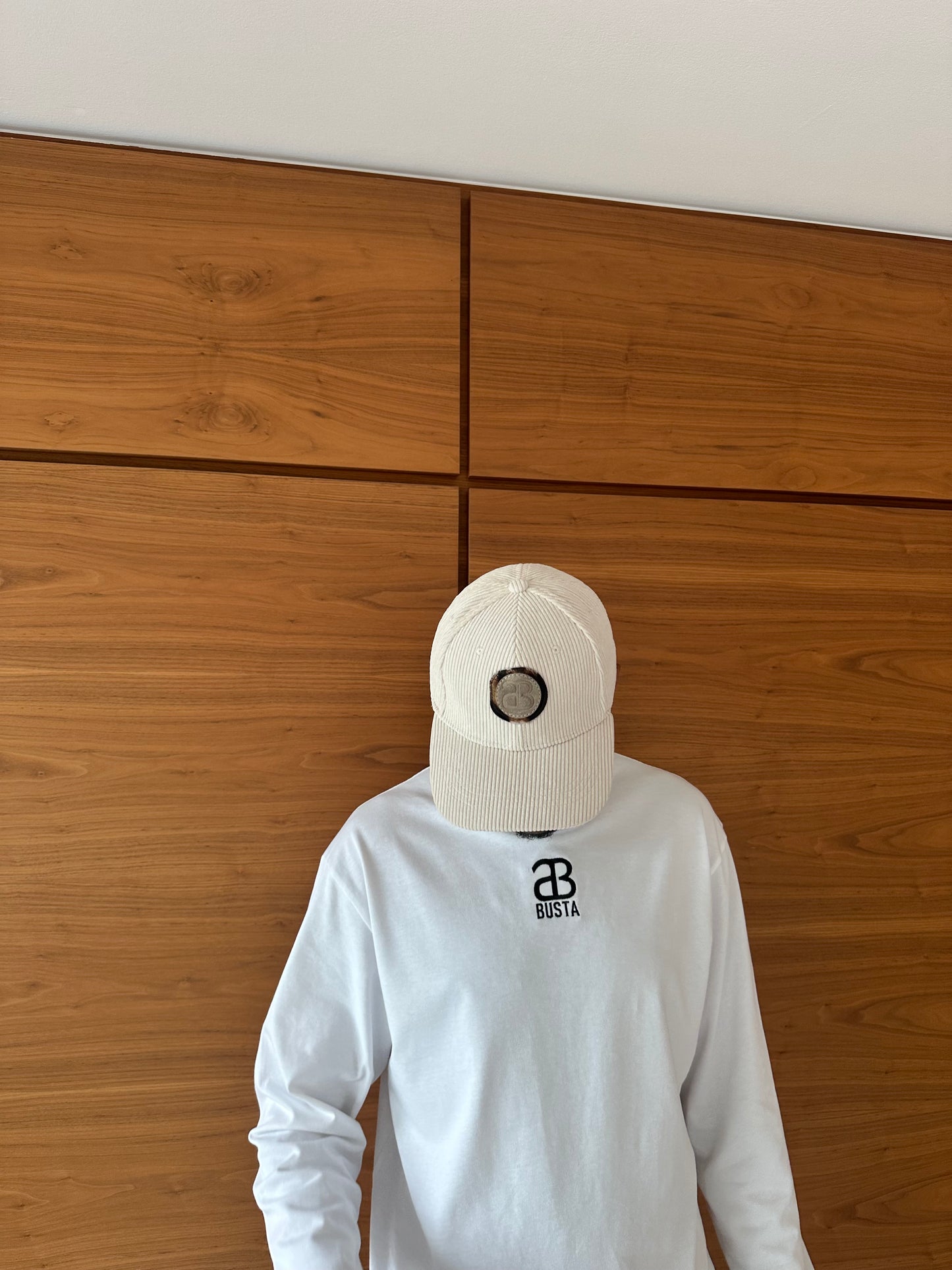 Casquette en velours côtelé